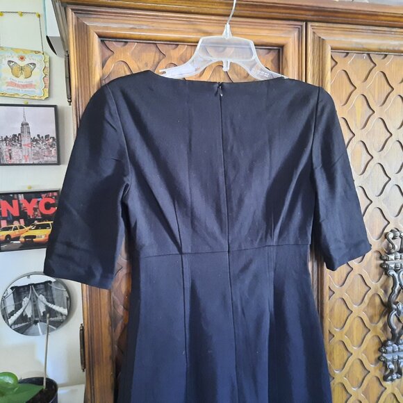 Trina Turk Vintage Gold Waist-Chain Sheath Dress Style# 2116232 - Black, Size S - Picture 9 of 16